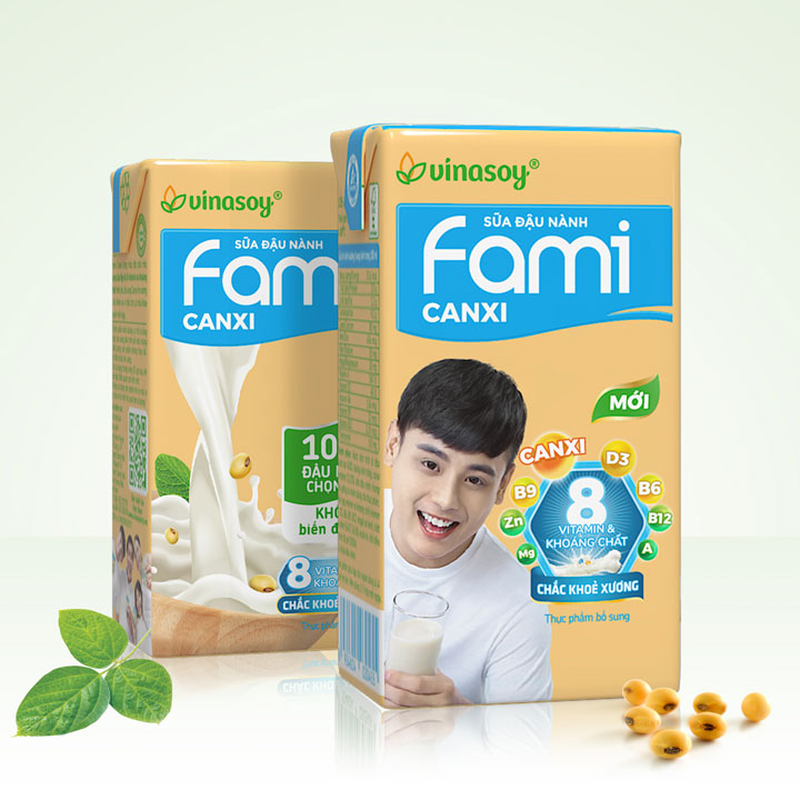 Sữa Fami Canxi (Thùng 36 Hộp*200ml)