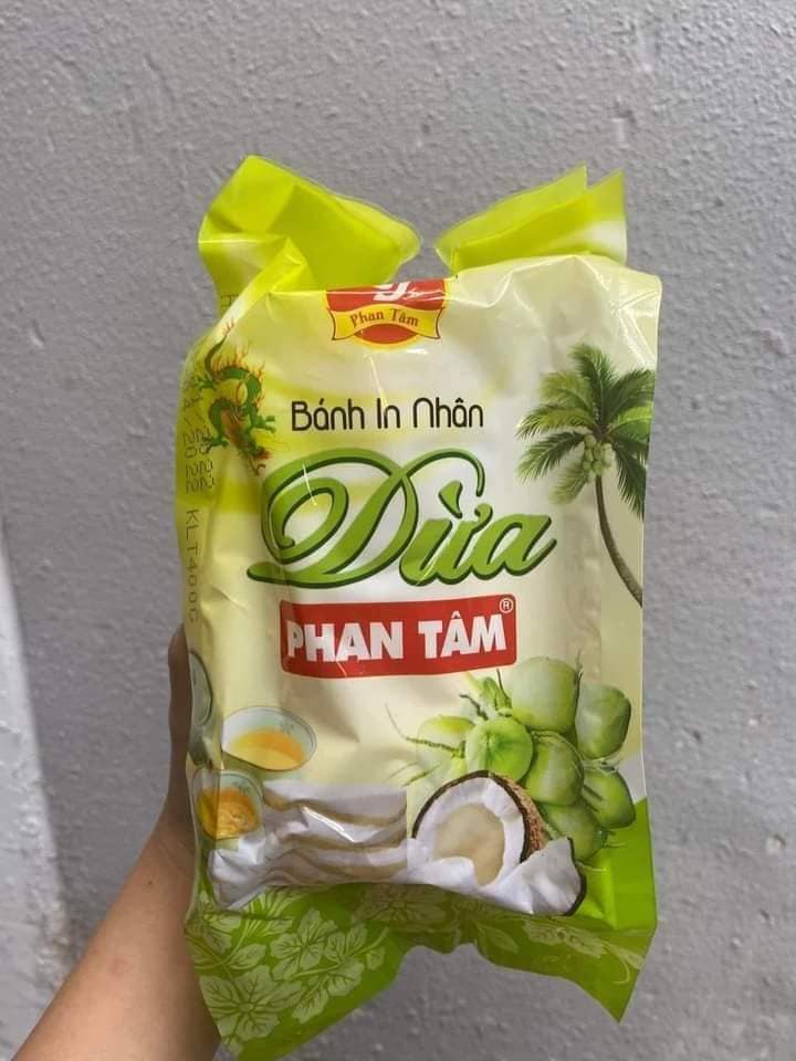 Bánh In Phan Tâm Nhân Dừa (Thùng 20 bịch*400gram)